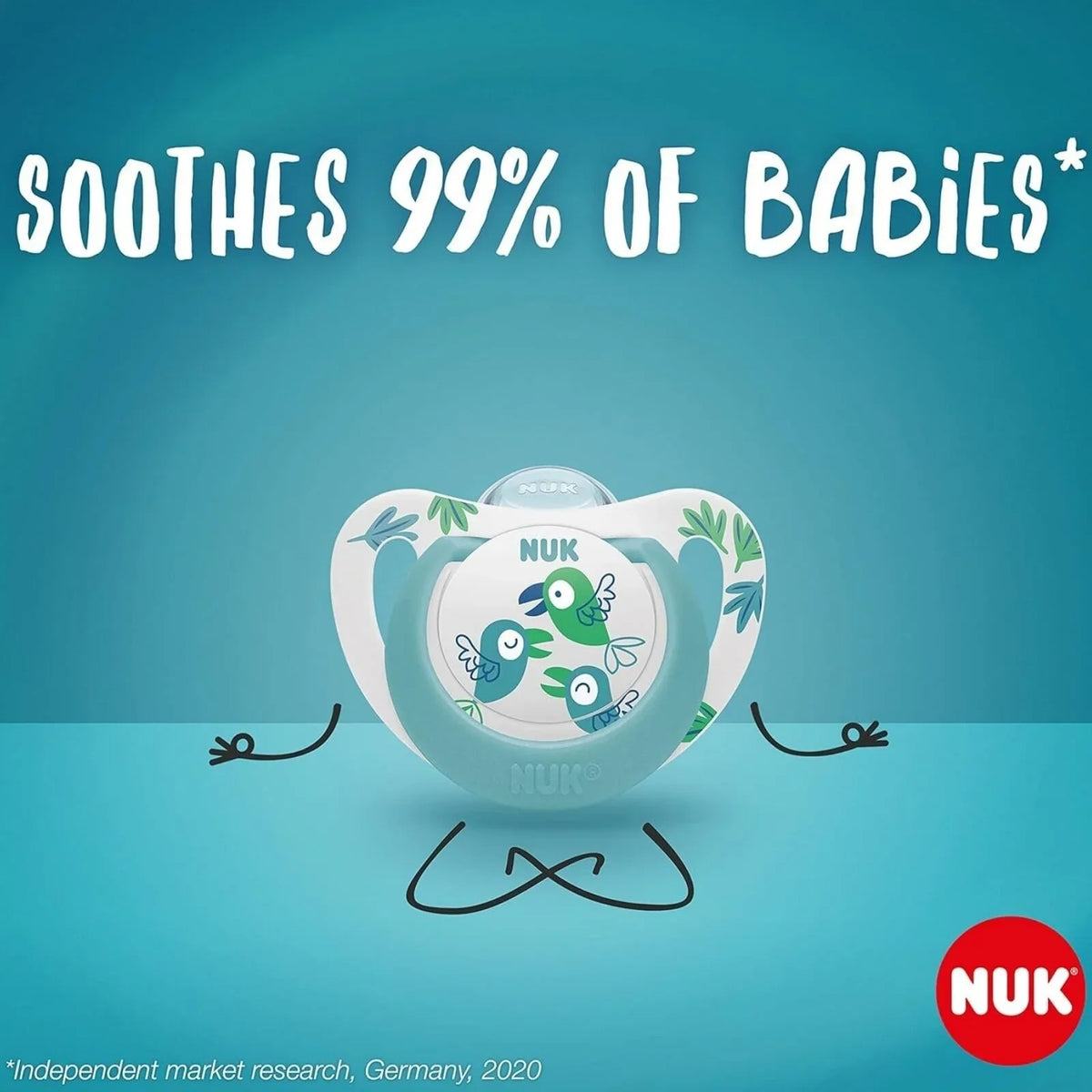 NUK Star Soother 18-36 months Pack of 2 - Blue