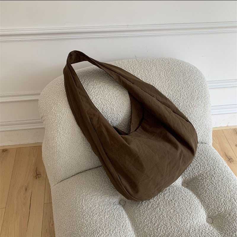 Simple Retro Large Capacity Women's Canvas Bag