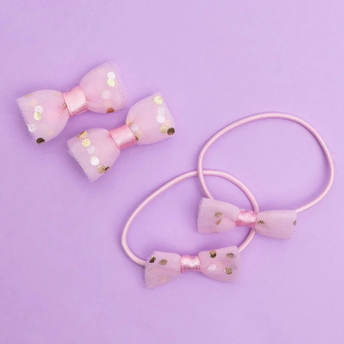 Pixy Love Polka Dot Baby Hair Clips (One Size)