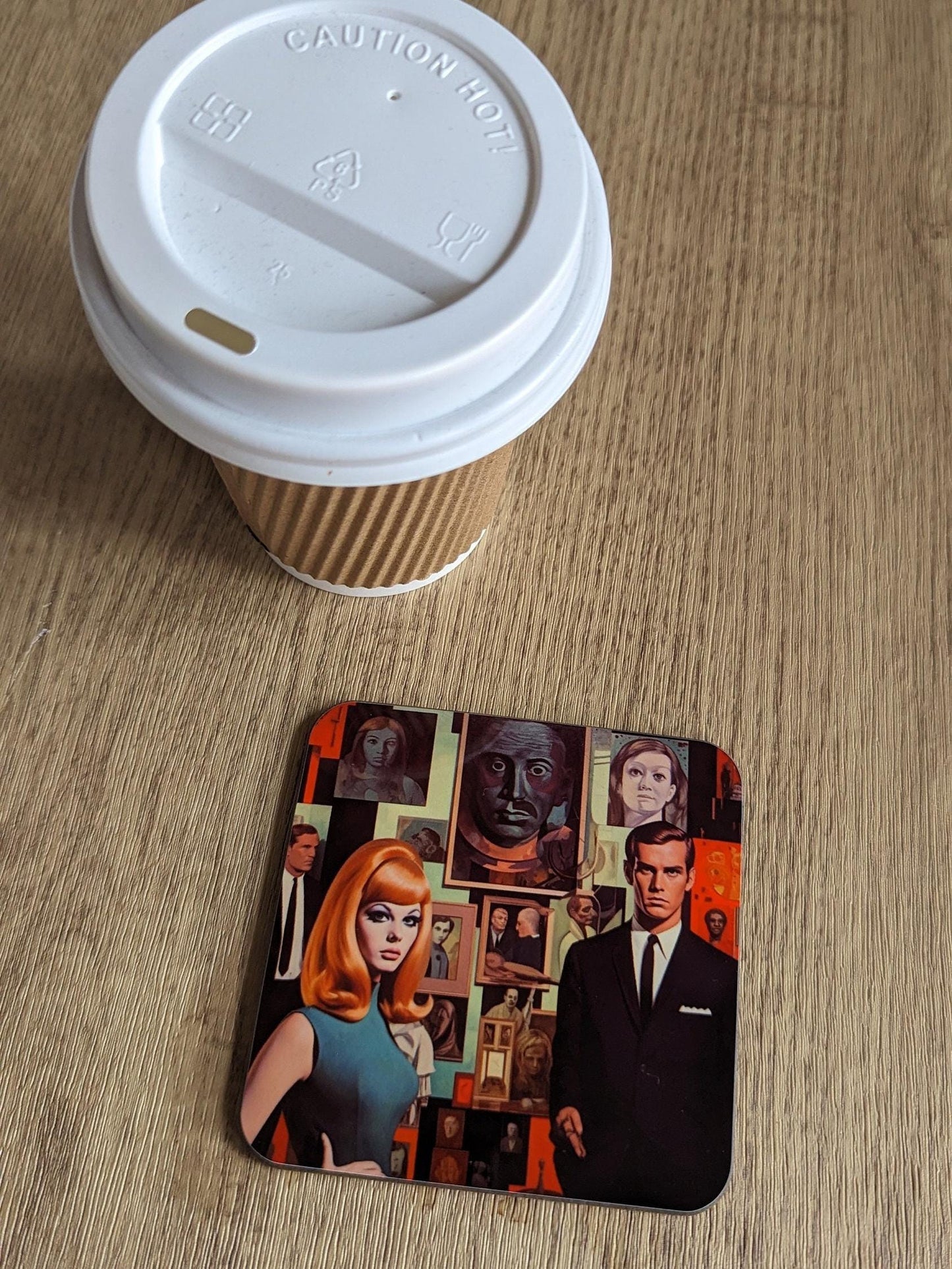 60s Cool – Set of 4 Retro Style Coasters