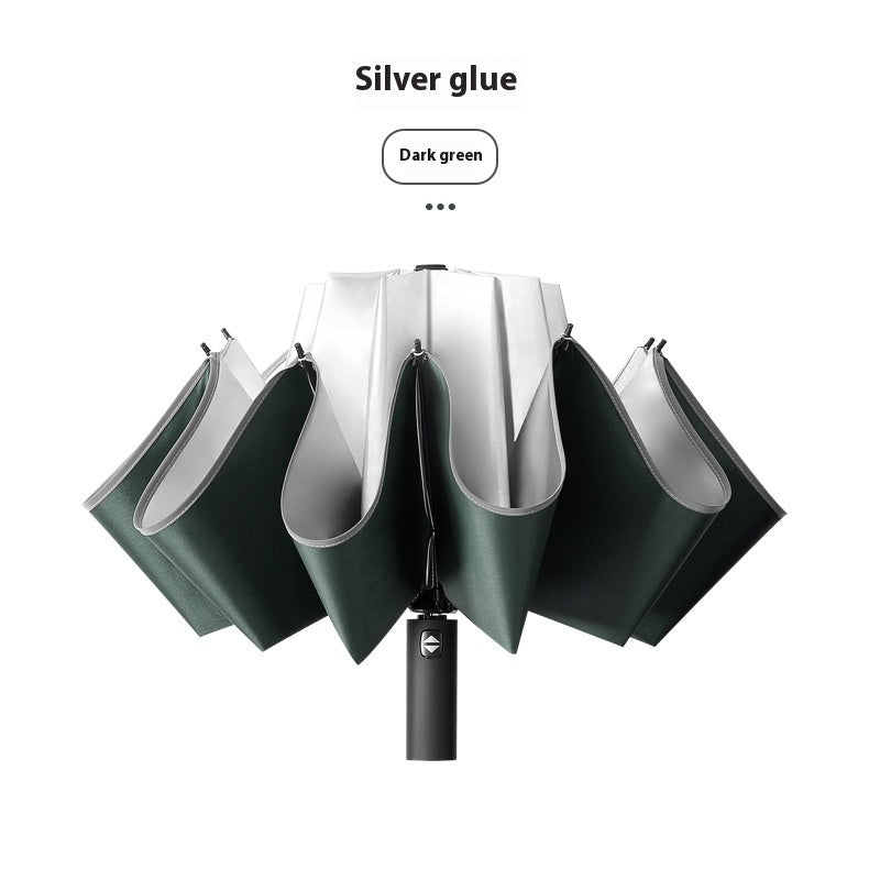 Compact Reversible Automatic Umbrella with UV Protection