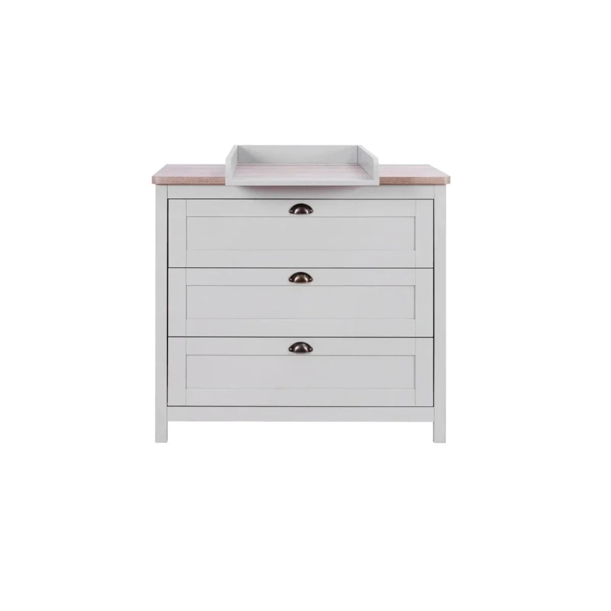Tutti Bambini Verona Chest Changer - Dove Grey/Oak