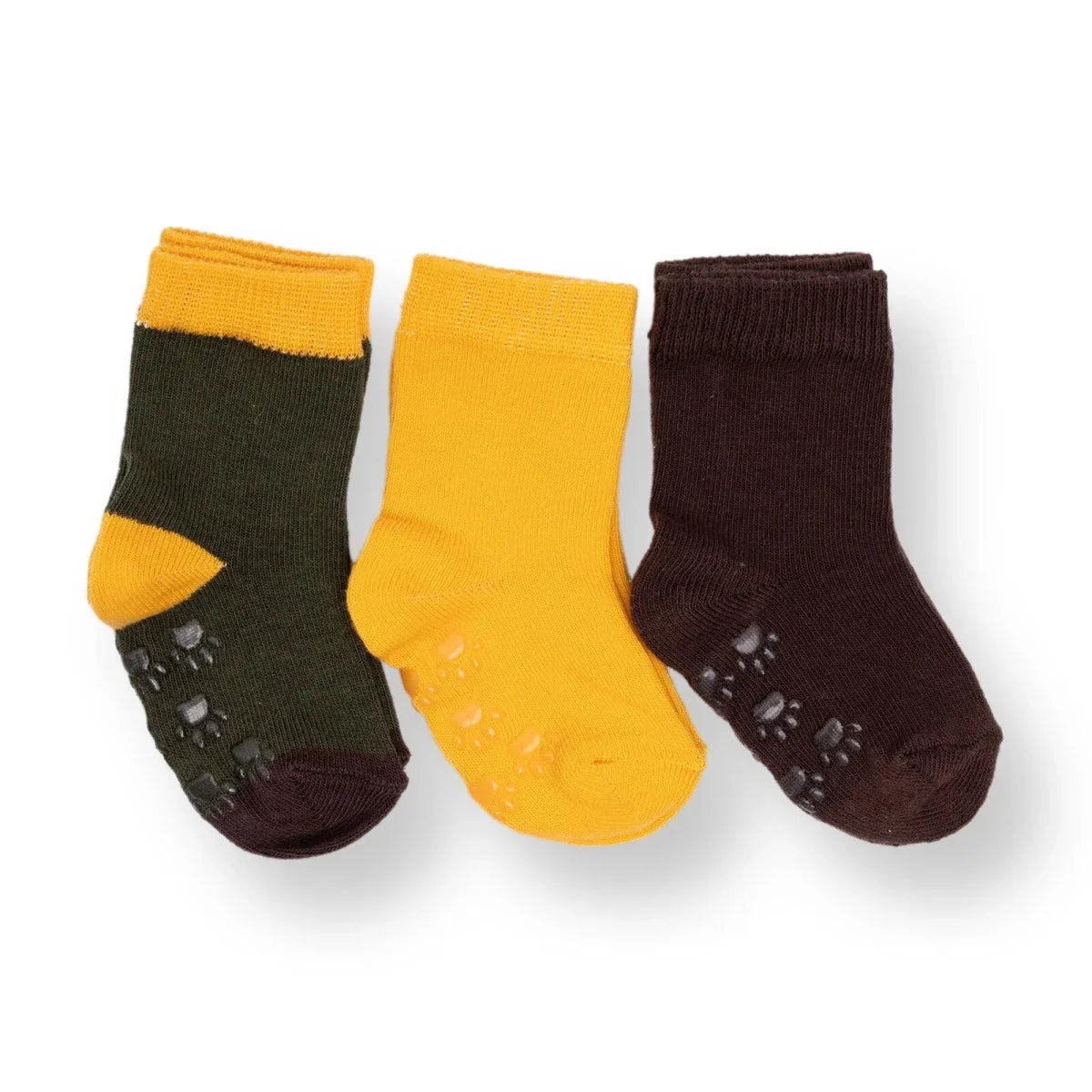 HelloBaby 3 Pack Non-Slip Baby Socks (Newborn to 4-5 Years)