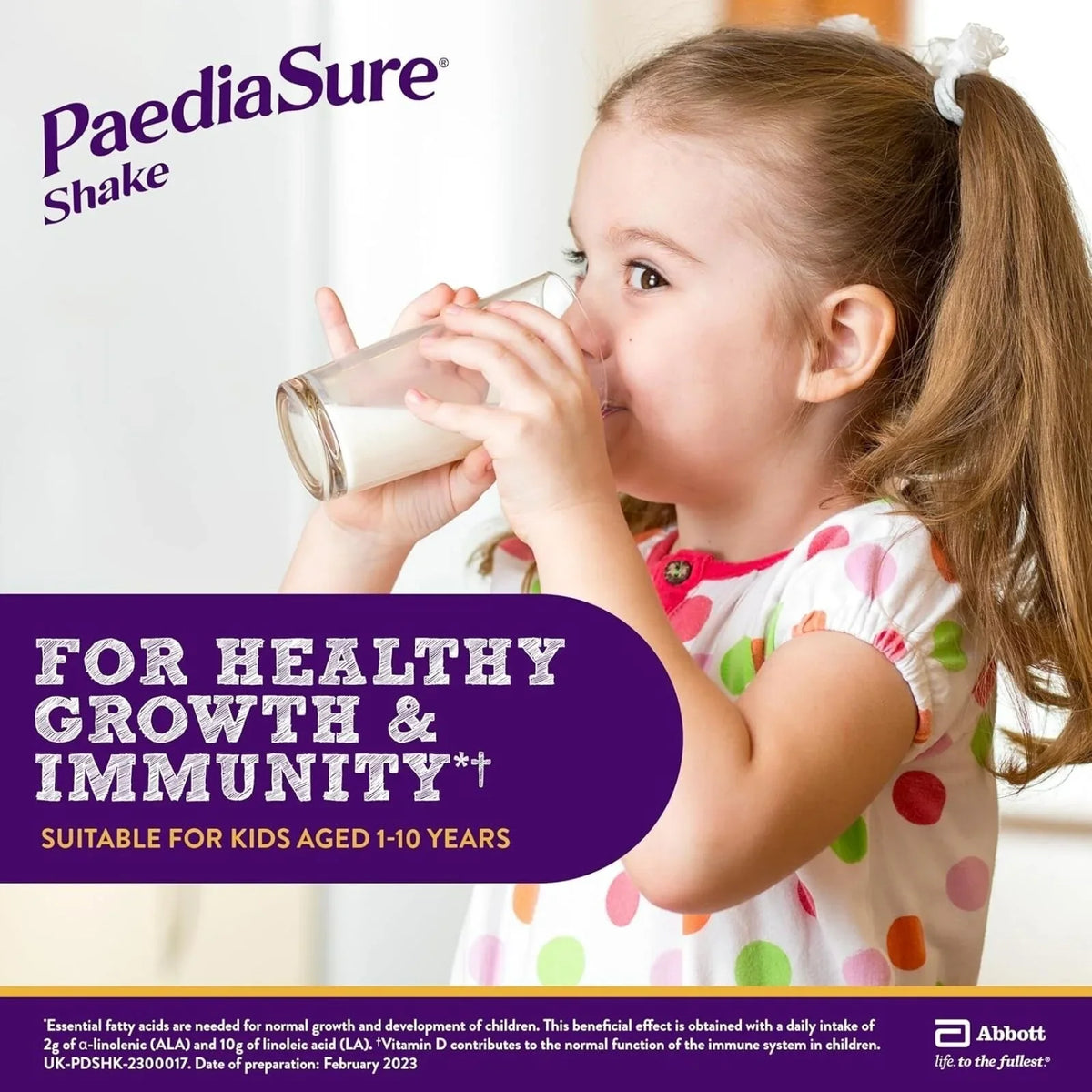 PaediaSure Shake Vanilla Flavoured Nutritional Supplement Powder for Kids 850g