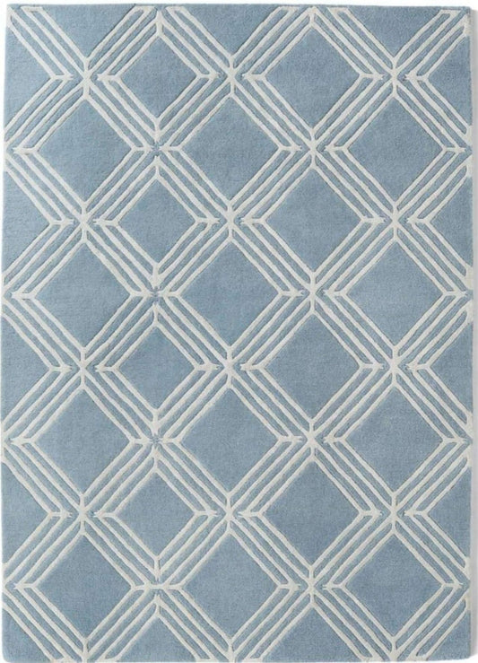 Vienna Blue Geometric Rug