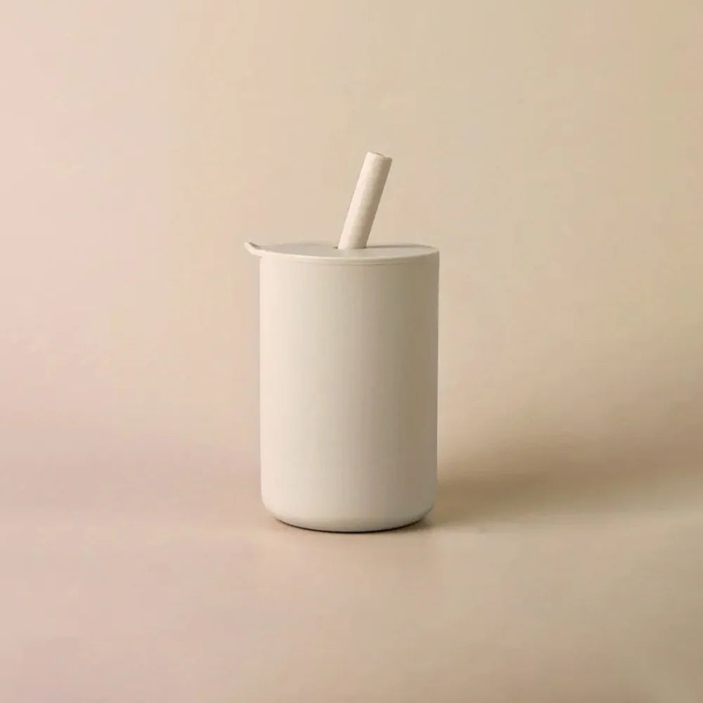 Silicone Baby Straw Cup - BPA-Free Anti-Hot Toddler Sippy Cup