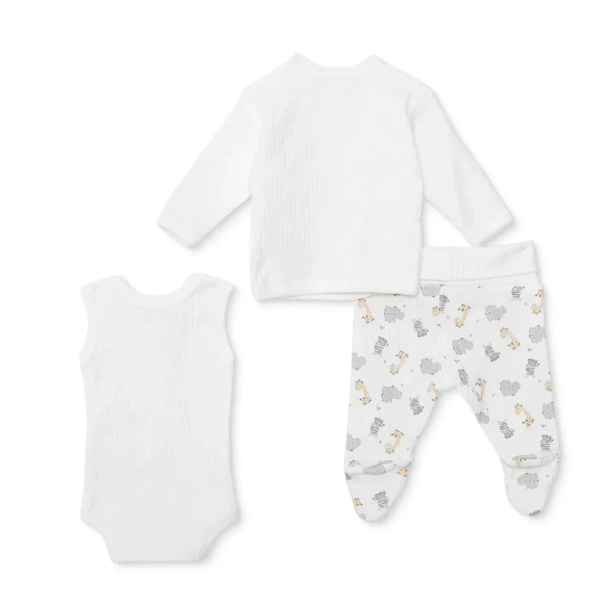 HelloBaby 4 Piece Animal Print Premature Baby Hospital Bag Set