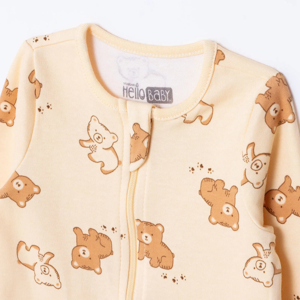 HelloBaby Long Sleeve Baby Sleepsuit with Feet (Newborn to 9 Months)