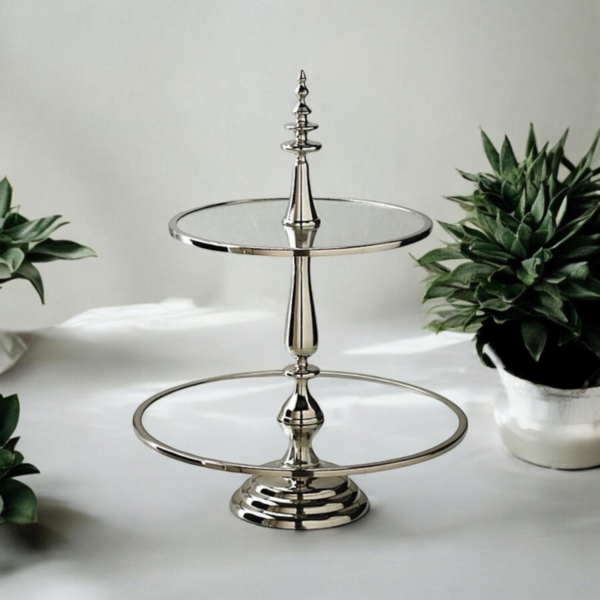 54CM 2 TIER CAKE STAND