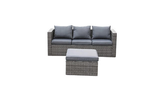 MSL RATTAN SOFA SET Grey
