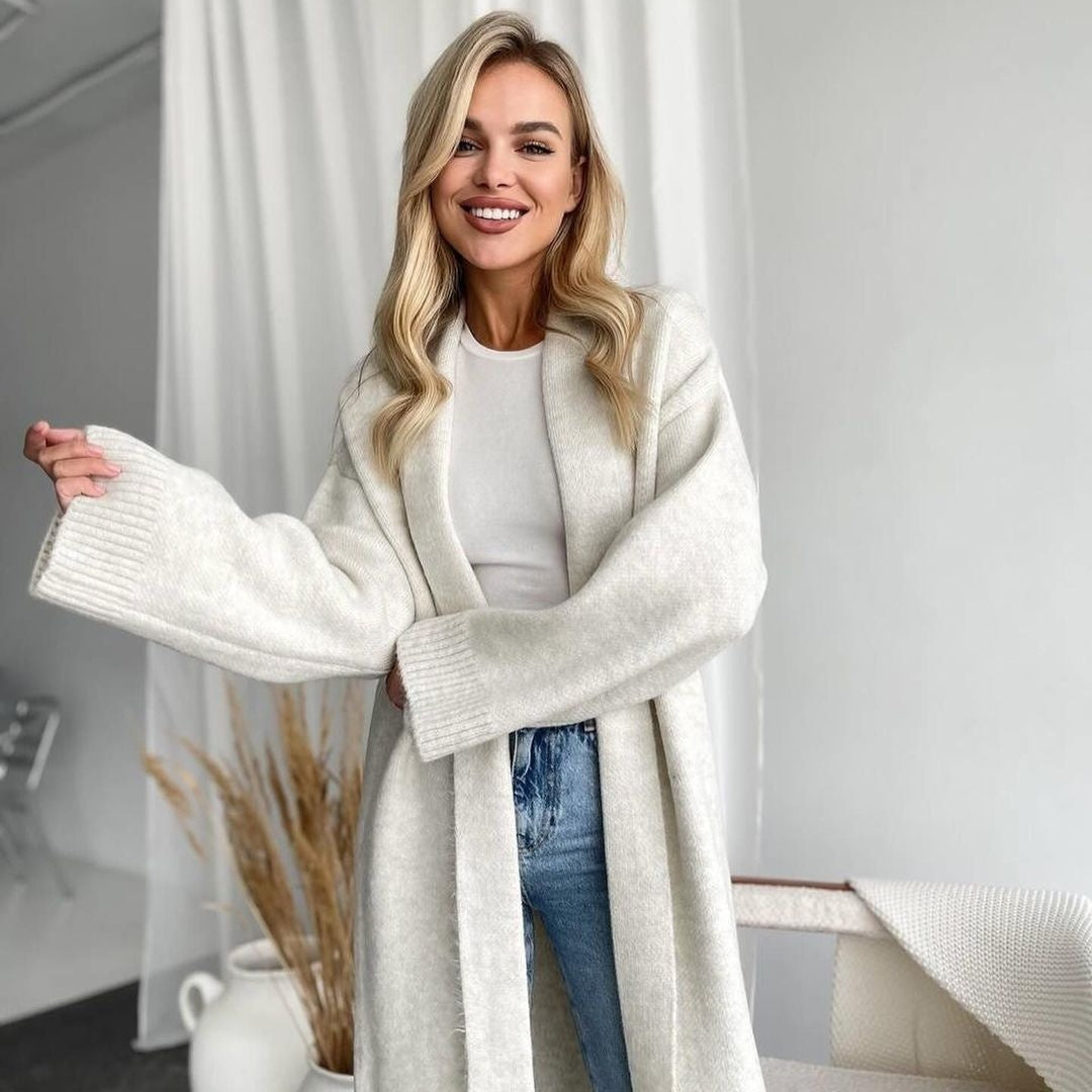 Autumn And Winter New Elegant Cardigan Sweater Coat For Women