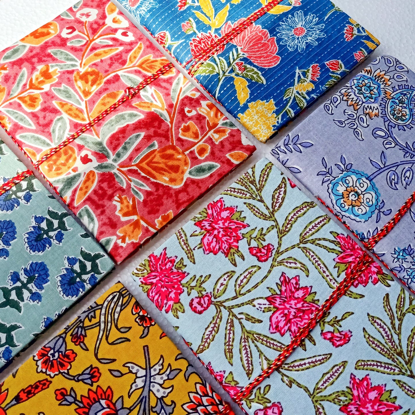 Eco Friendly Cotton Fabric Journals (5 x 7 in), Fair Trade Stationery Ethically Handmade in India
