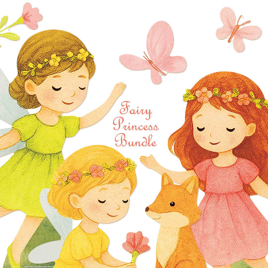 SC4788	Fairy Princess Toadstool Bundle Eleven Cardboard Cutouts (Multi-Function) Height 60cm