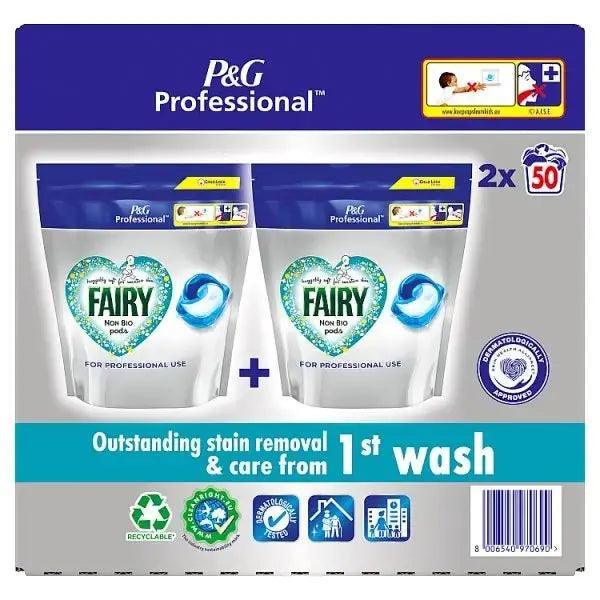 Fairy Professional Non Bio All-In-1 Pods Washing Liquid Laundry Detergent Tablets, 100 Washes