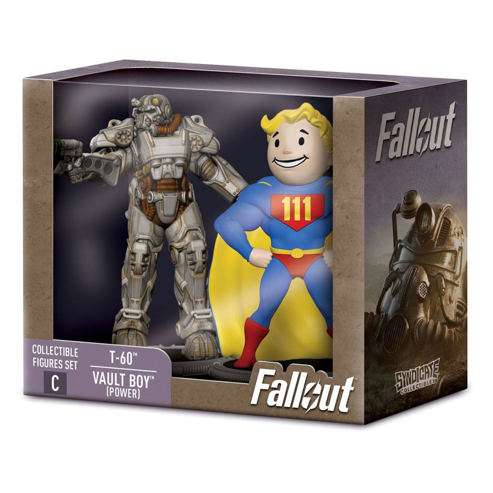 Fallout Mini Figures 2-Pack - T-60 & Vault Boy (Power)
