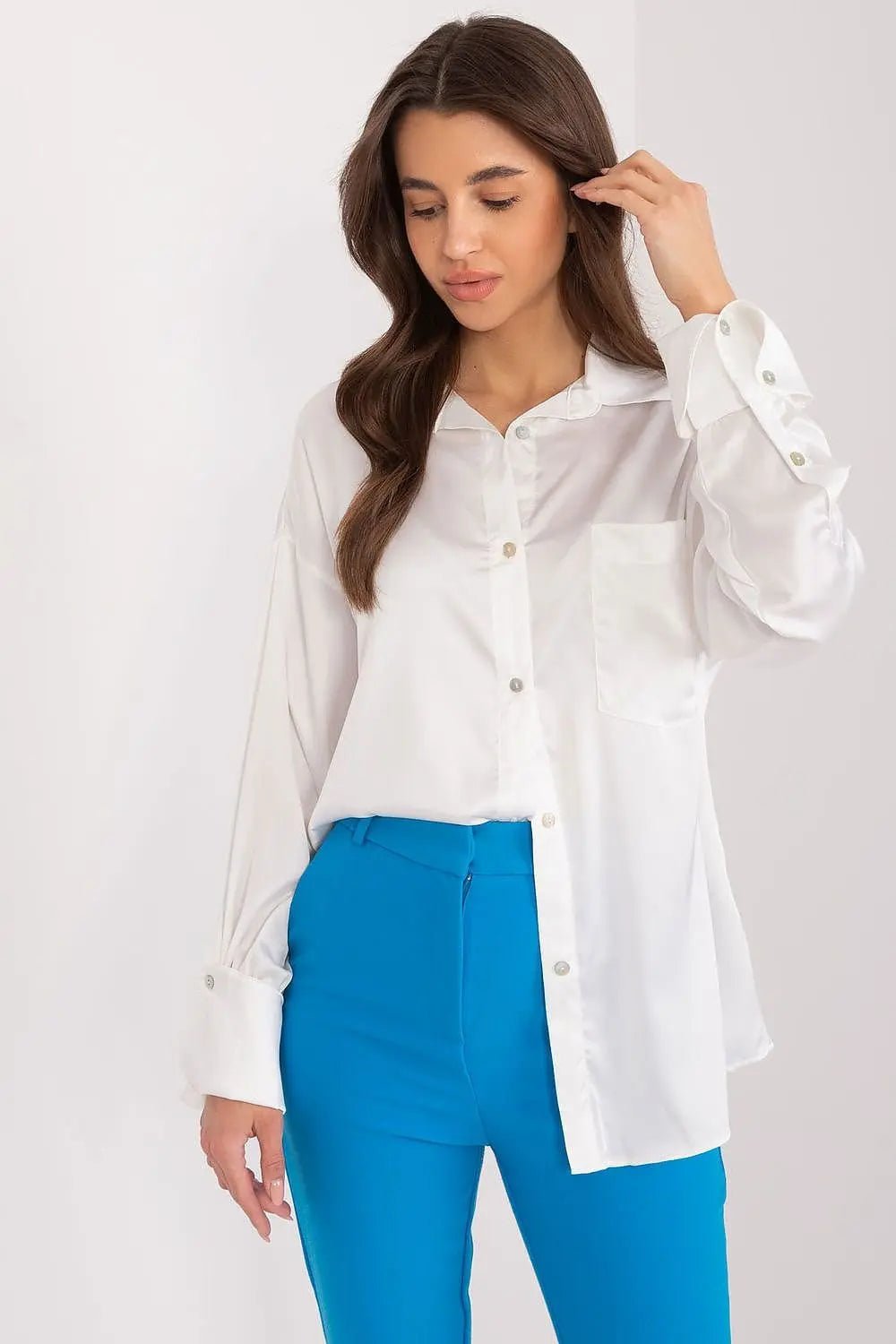 Fancy classic long sleeve womens shirt