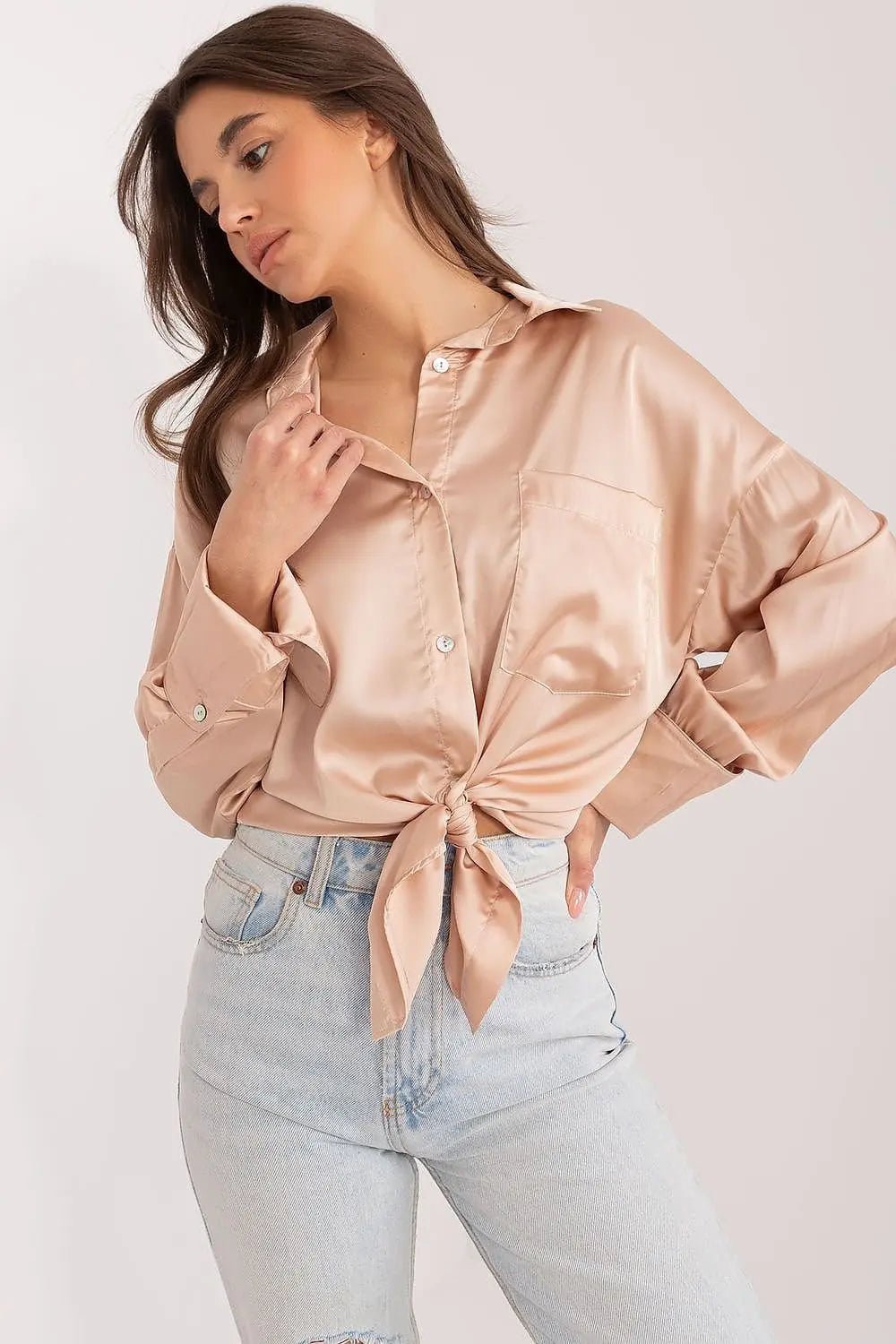 Fancy classic long sleeve womens shirt