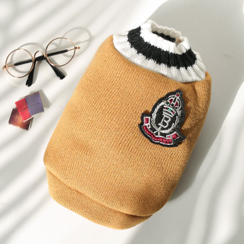 Knitted Vest V-neck Pet Clothes