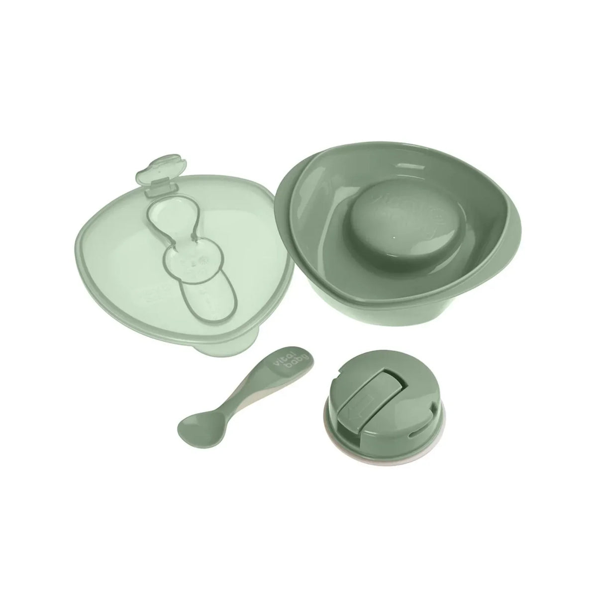 Vital Baby Nourish Power Suction Bowl - Natural Moss