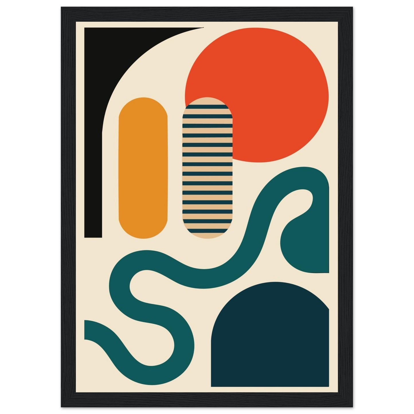 Abstract Bliss - Premium Matte Paper Wooden Framed Poster