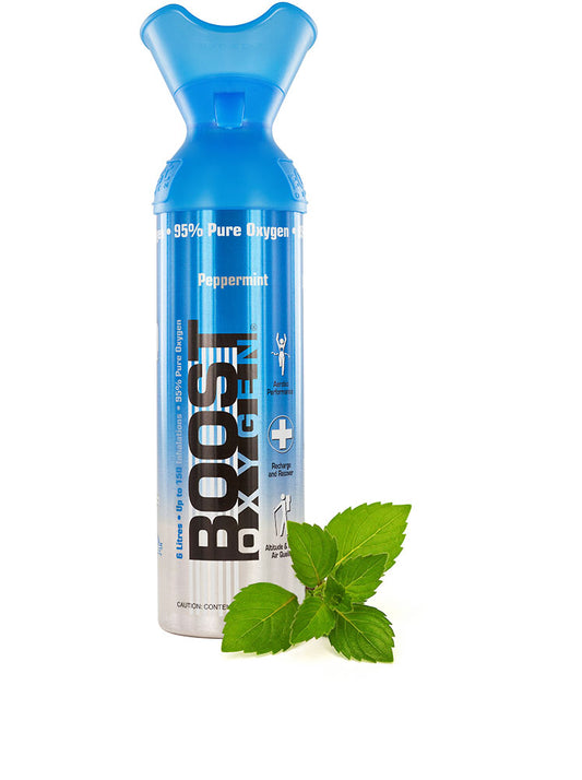BOOST OXYGEN UK 95% pure oxygen with the essential oil aroma of Peppermint, 100% natural 5 Litre  5 Litre