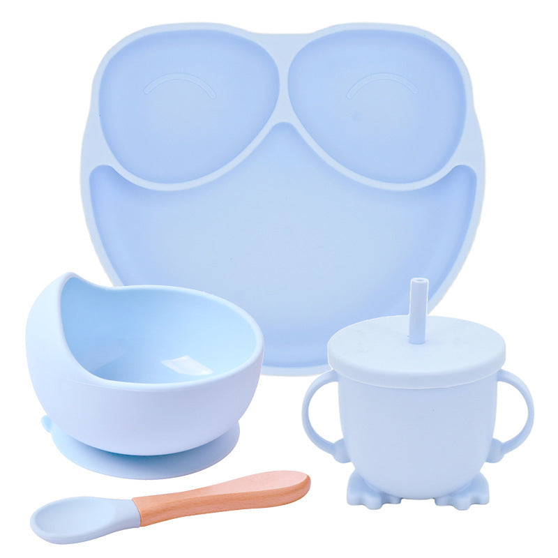 OtterPot Silicone Suction Cup Dinner Plate – Baby & Children’s Divided Plate Set, Non-Slip Design, Easy-to-Clean | Essential Feeding Tableware for Toddlers & Kids