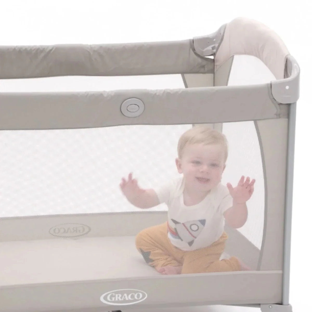Graco Contour Bassinet Travel  Cot - Pebble