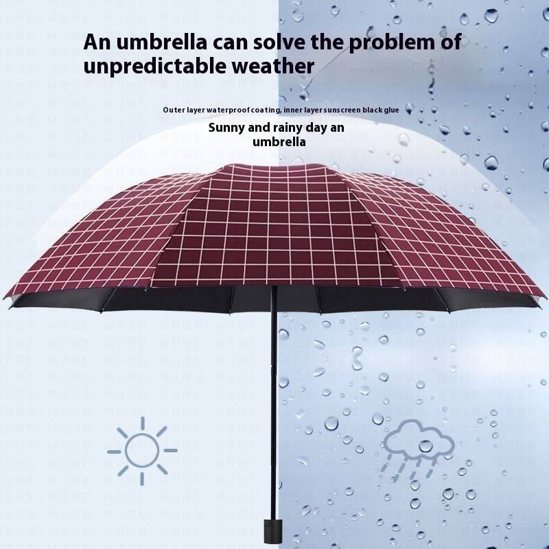 Ten-bone Large Folding Umbrella