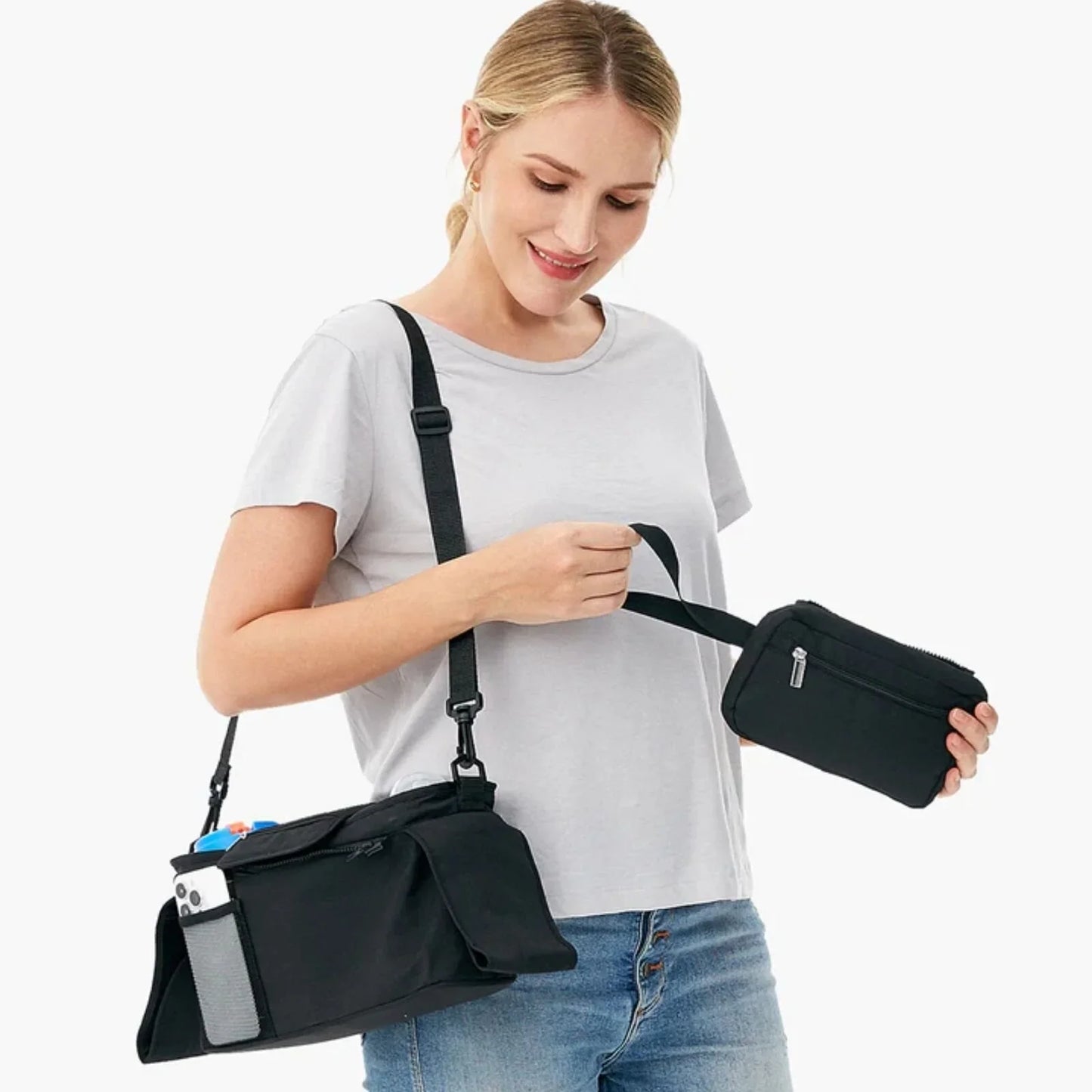 Momcozy All-in-One Stroller Organizer - Black
