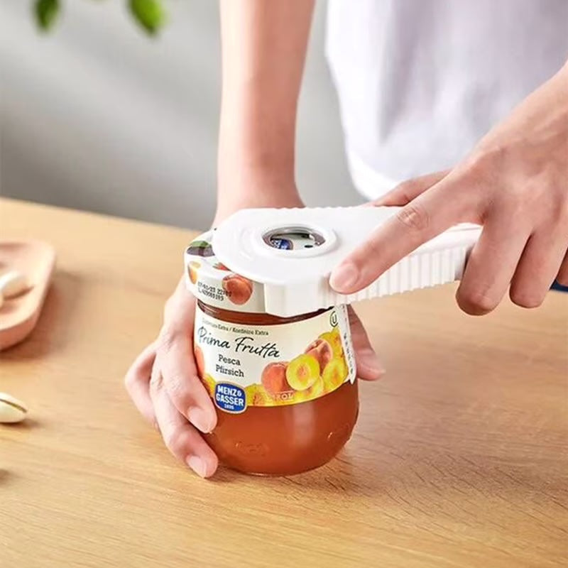 Multifunctional triangular jar and bottle opener