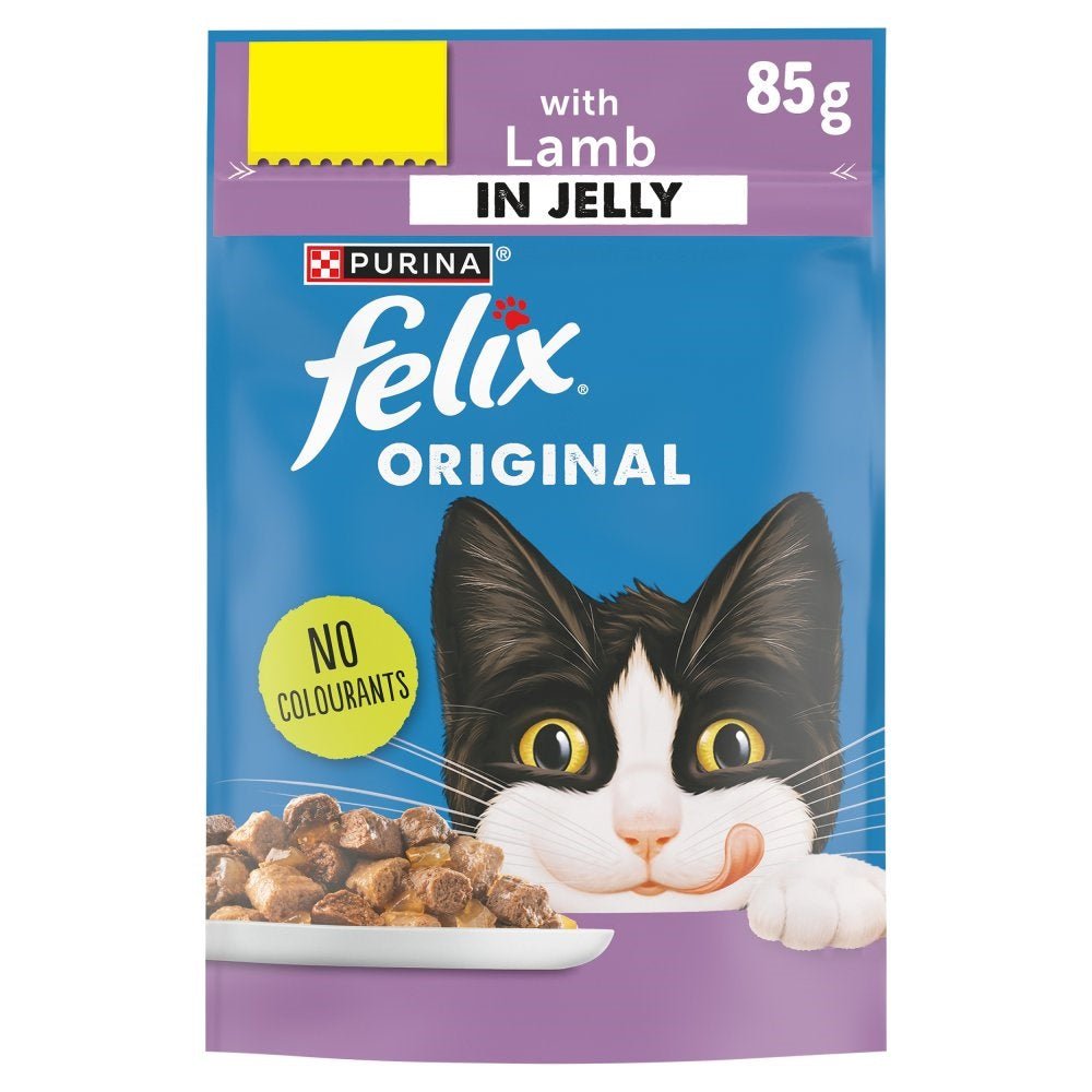 Felix Original Lamb in Jelly Cat Food PMP 85g (Box of 26)