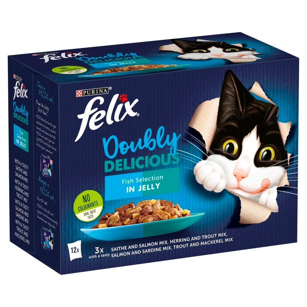 Felix Pouch As Good As It Looks Doubly Delicious Fish in Jelly 12 x 100g