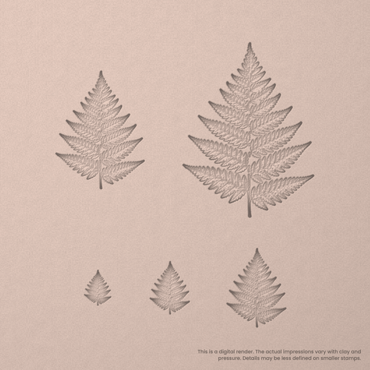 Fern Leaf Stamps - Photo Textured