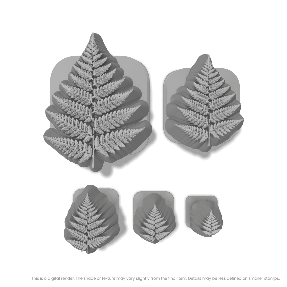 Fern Leaf Stamps - Photo Textured