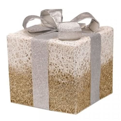 Three Piece Christmas LED Present Gift Box Decoration