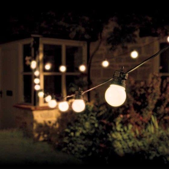 14ft Connectable LED Festoon String Lights Warm White
