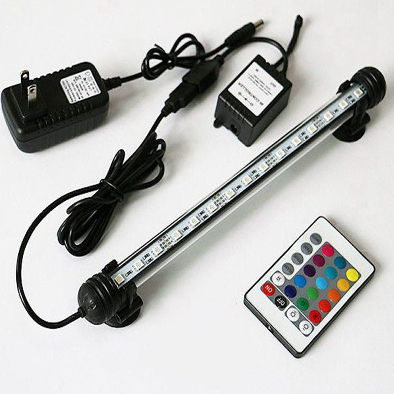 Aquarium Waterproof Lighting Rainbow Color Changing Small Colored Water Grass Lamp