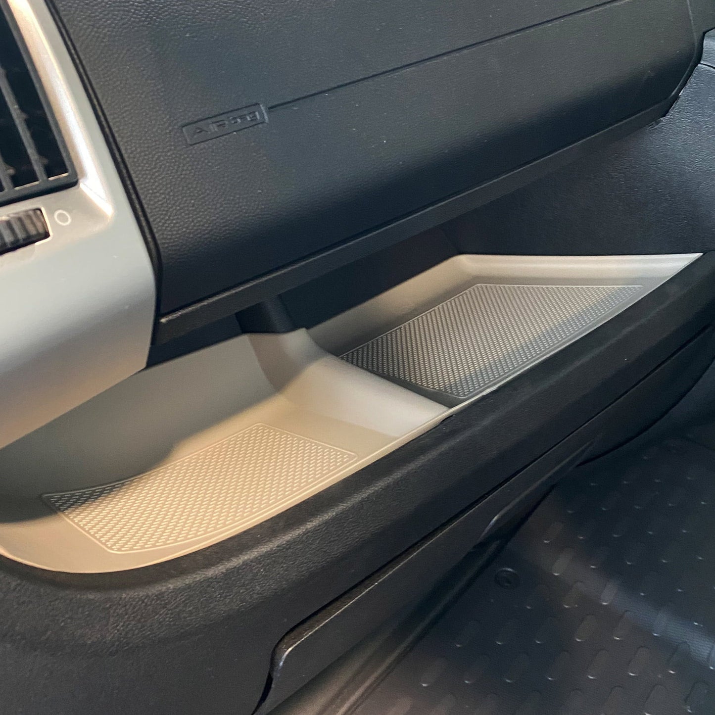 For Vauxhall Movano Lower Dashboard Rubber Inserts/Mats Light Grey | Auto-Trail Motorhome & Camper | Van-X