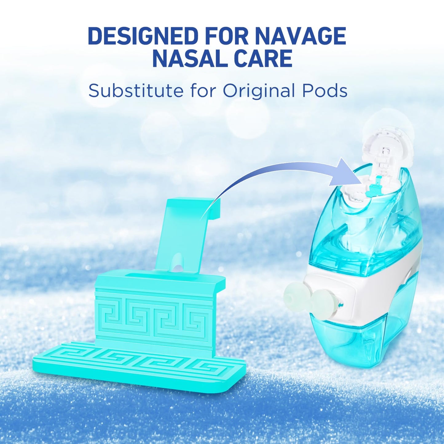FireAnt 100 Saline Packets & 16-Pack Silicone Pods for Navage Nasal Care