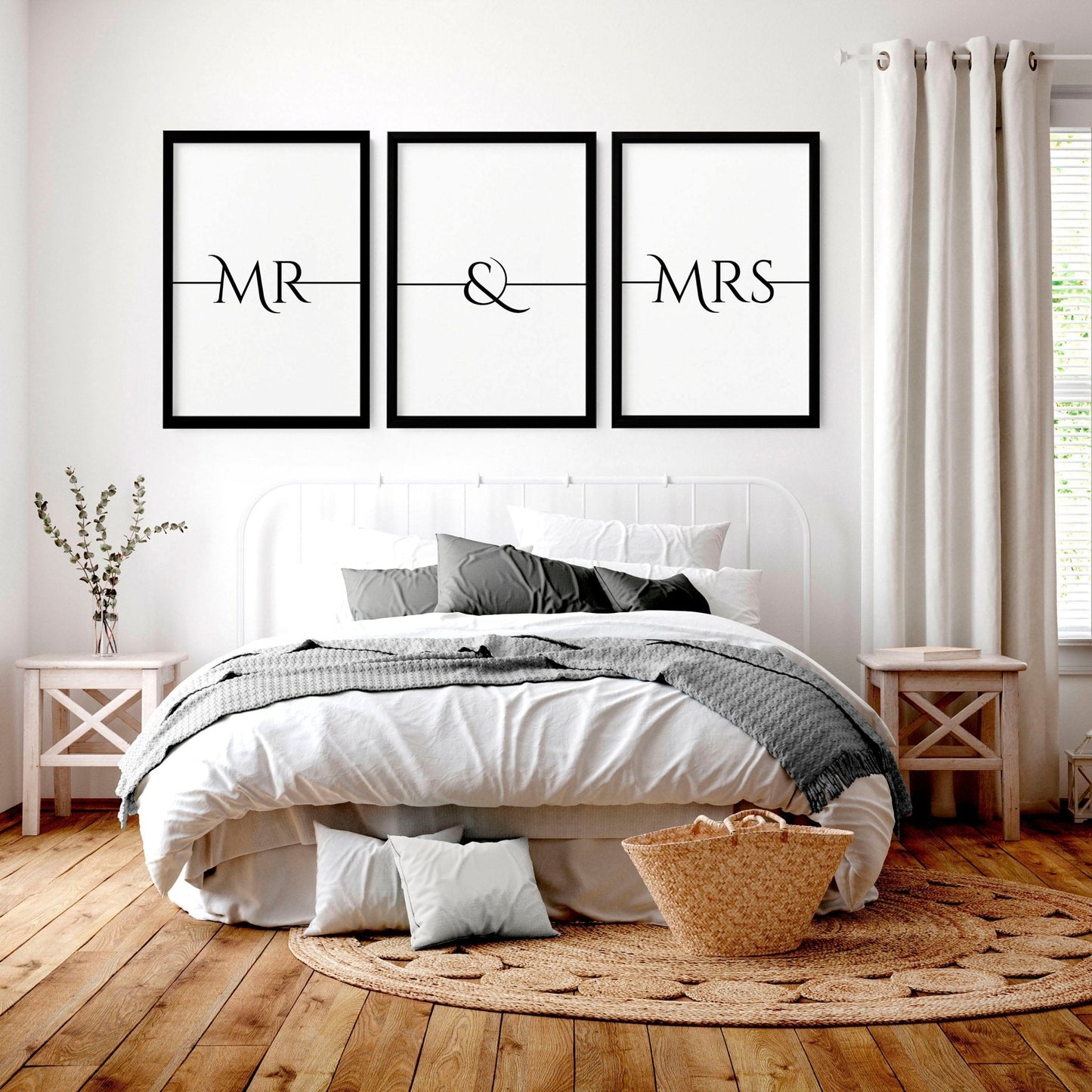 First wedding anniversary gift | set of 3 wall art prints