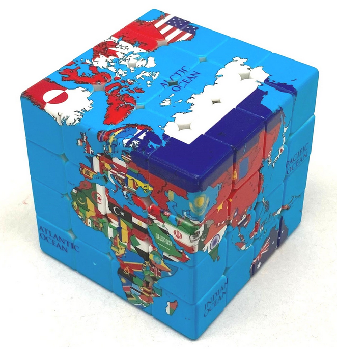 World map 4x4 (with flags)