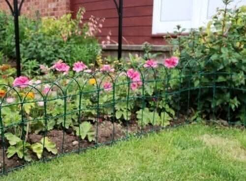 Green Wire Garden Border Fencing Flexible Edging 25cm x 10m