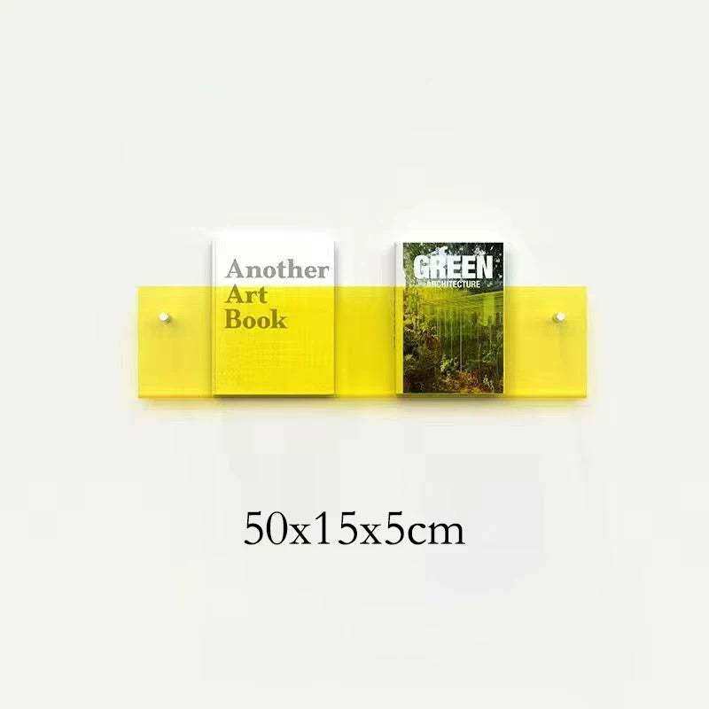 Floating Acrylic Magazine Holder