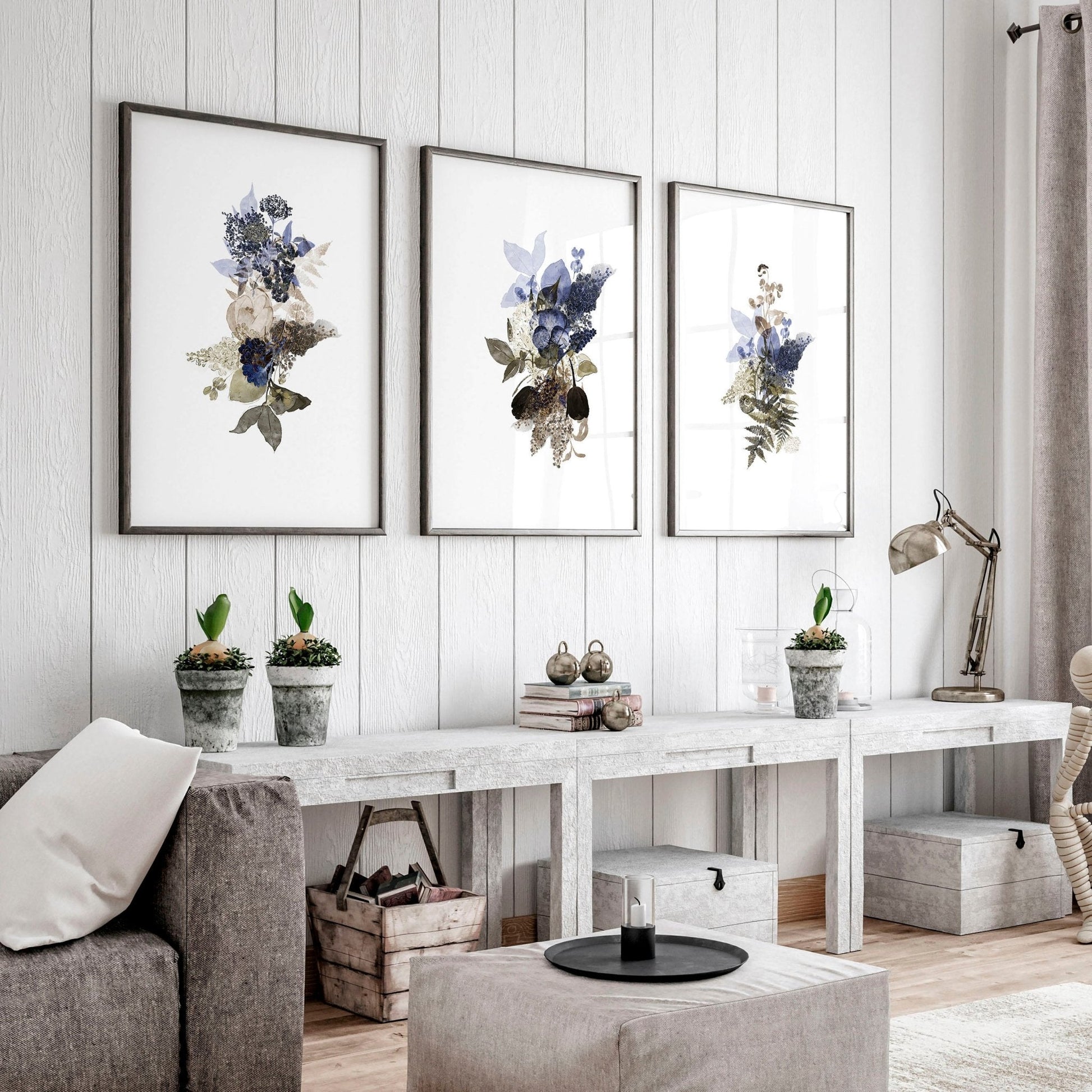 Wall art for homes | set of 3 wall art for living room