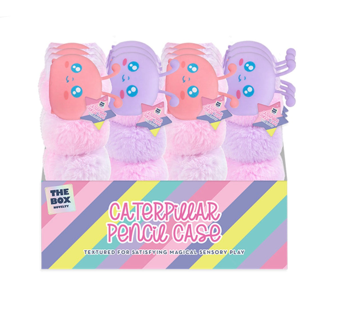 Fluffy caterpillar pencil case