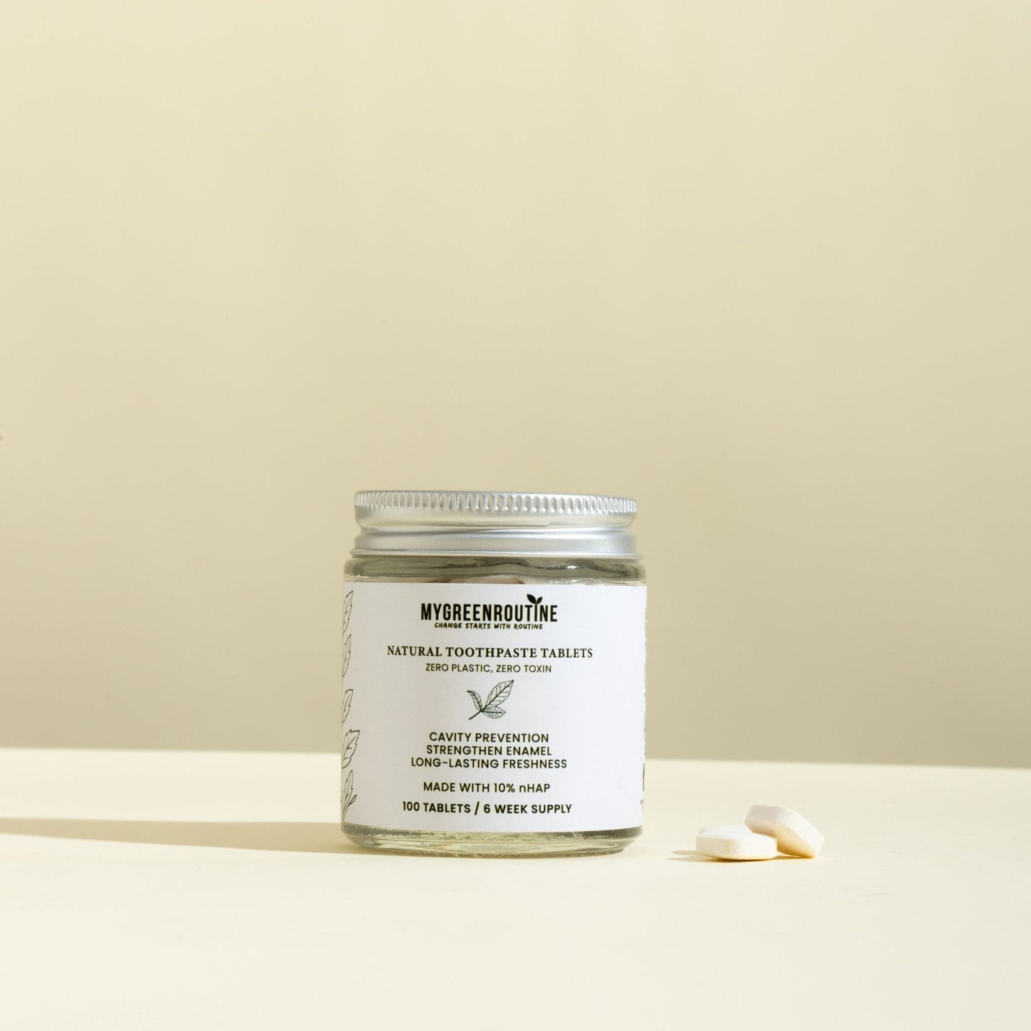 MGR Toothpaste Tablets Glass Jar (100pcs)