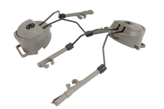 FMA PT Headset and Helmet Rail Adapter Set - OD Green