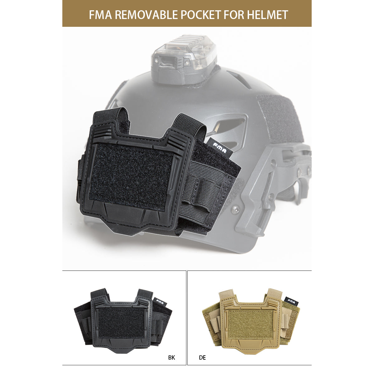 FMA Removable Helmet Pocket / Counterweight Pouch