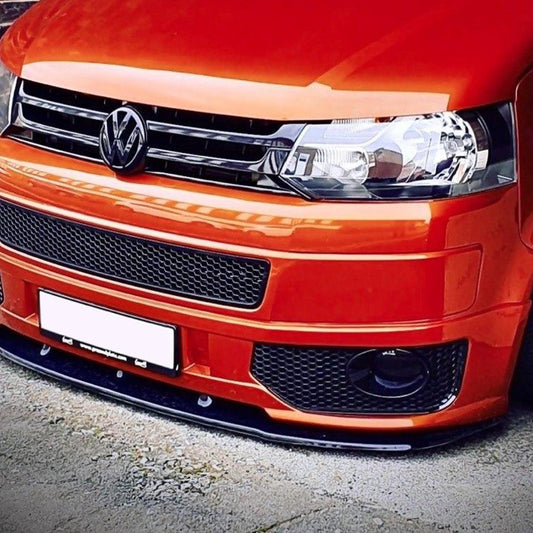 For VW T5.1 Transporter Front Foglight Trims – Honeycomb Sportline Matte Black | Van-X