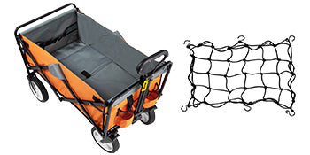 VEVOR Folding Wagon Cart Portable Outdoor Camping Beach Large Capacity Multifunction Adjustable Handle for Picnic Bbq Trolley